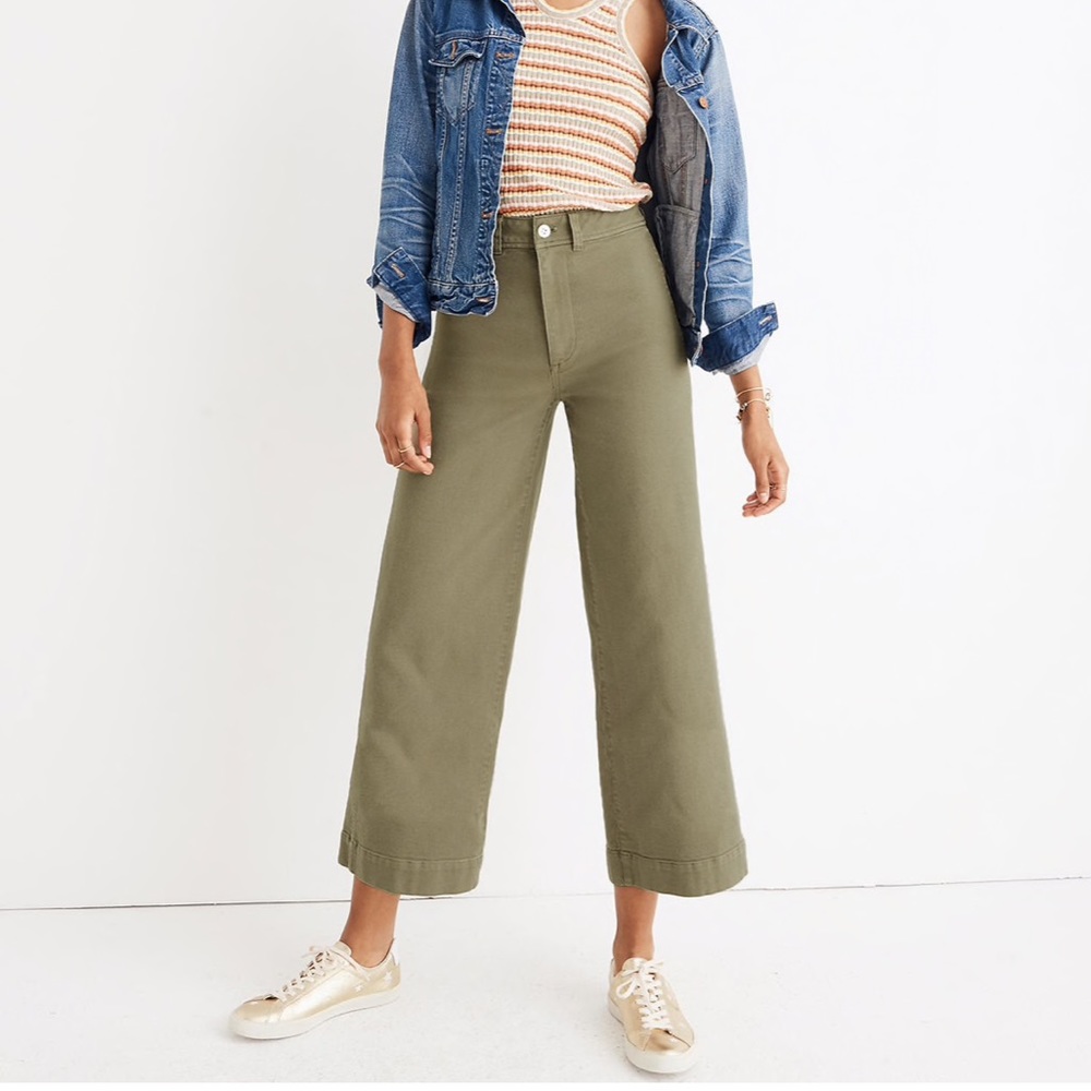 Madewell Emmett Wide-leg Crop in British Surplus